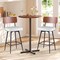 Set of 2 Counter Bar stools 27" with Padded Seat and Metal Legs